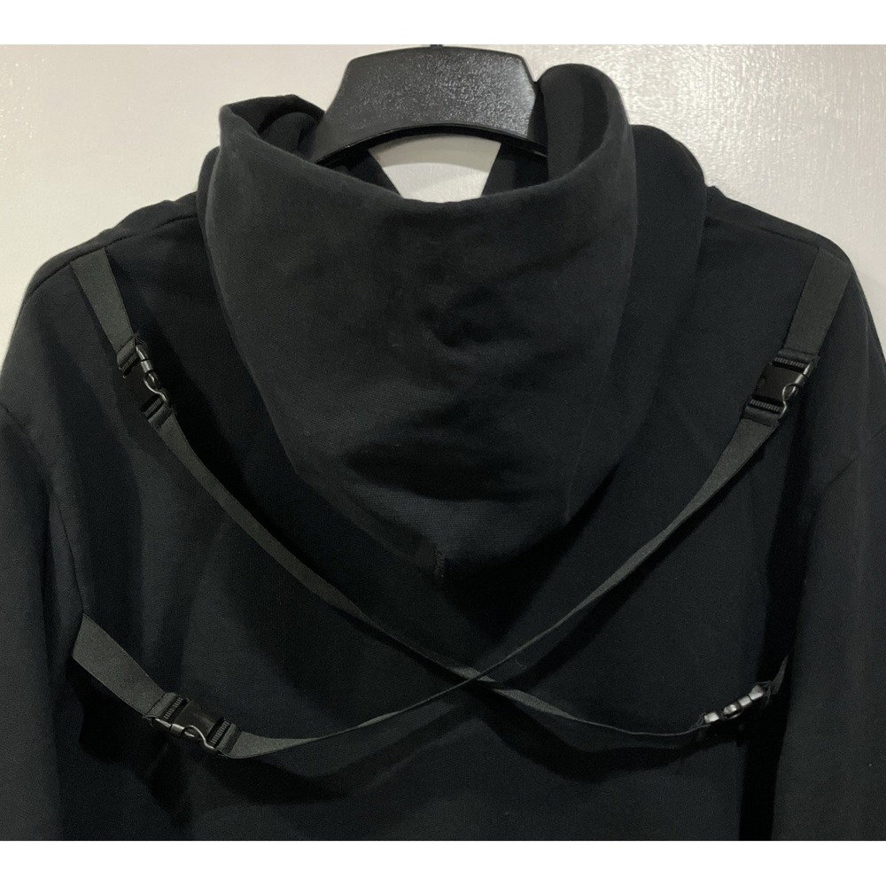 Helmut Lang Black Strap Hoodie Size Men's XXL/Women's XXXL - Picture 8 of 10